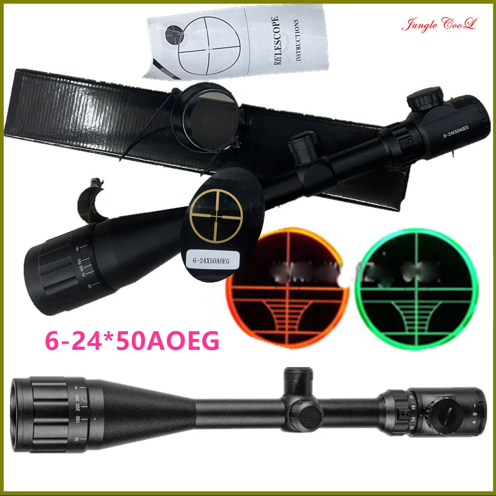 

BUSNELL 6-24x50 Aoe Hunting Optical Scope Tactical Rifle Green Red Dot Light Sniper Gear