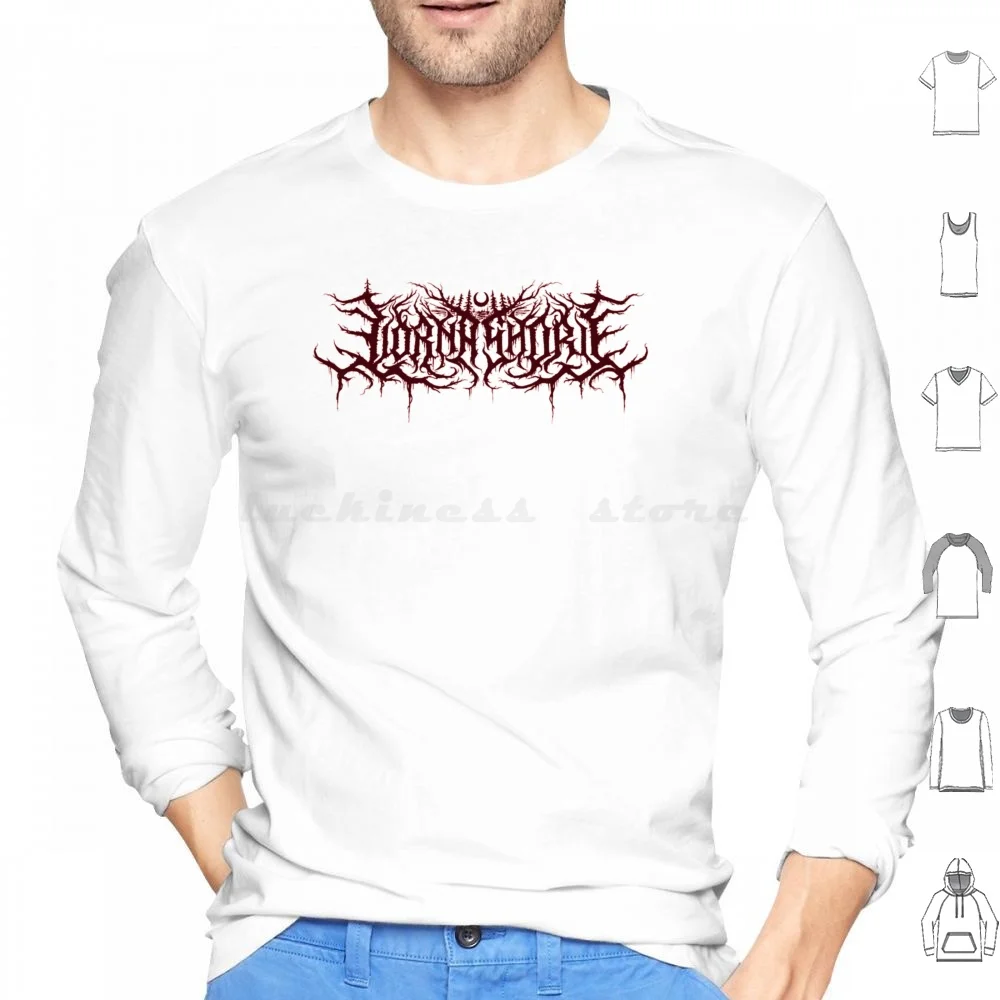 Lorna Shore Logo High Quality ( Dark-Red ) Hoodie cotton Long Sleeve Lorna Shore Lorna Deathcore Metal Lorna Shore