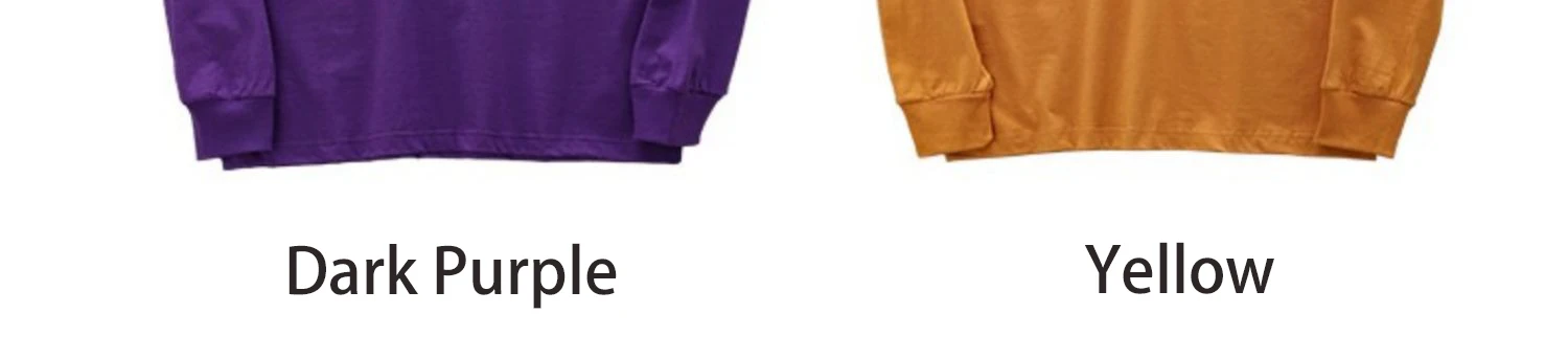 Dukeen 280 g schweres Langarm-T-Shirt für Herren, 100 % Baumwolle, Hemden, übergroße einfarbige Oberteile, schlichte T-Shirts, Herrenbekleidung – Detail 22