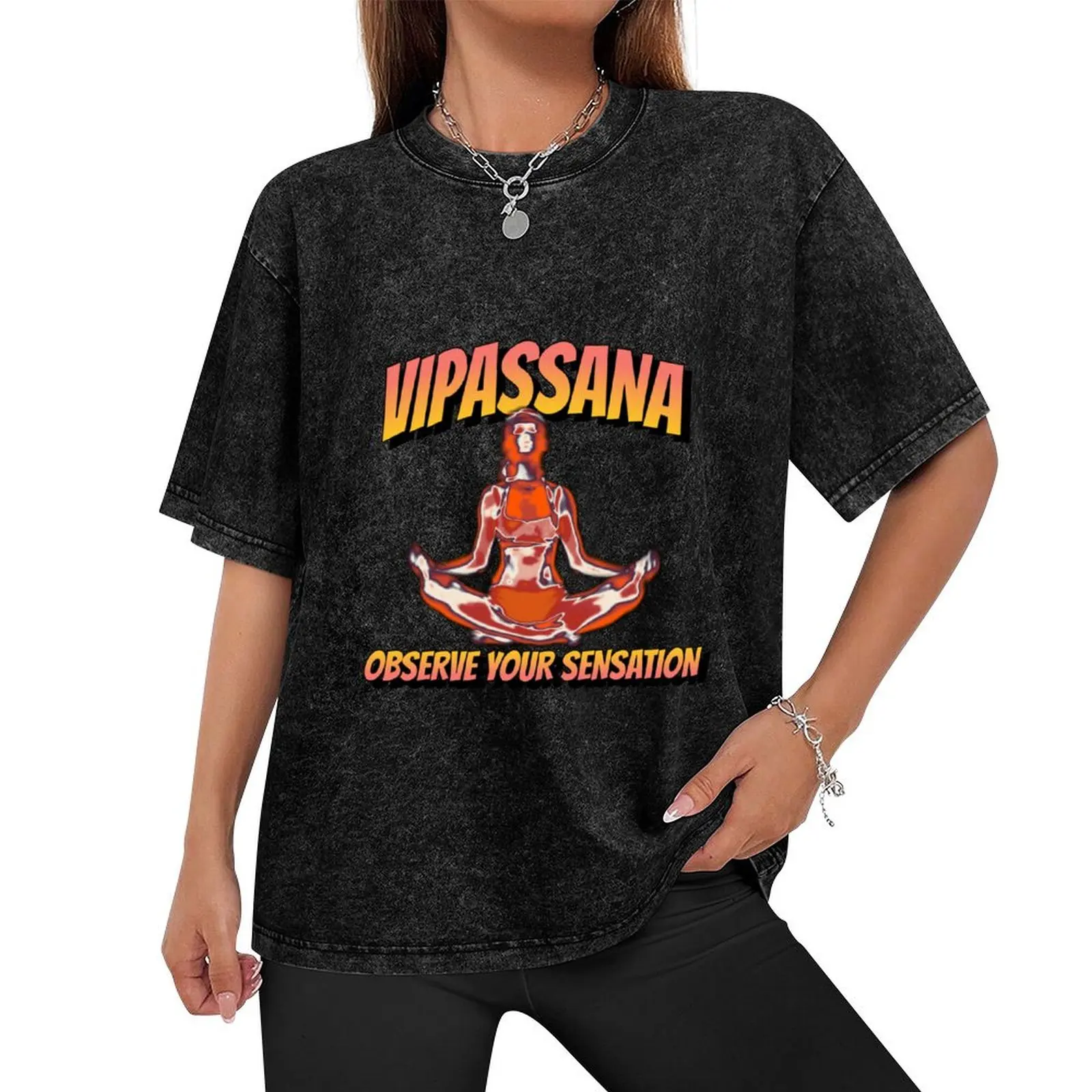 Vipassana Meditation, Observe Your Sensation, Equanimity T-Shirt topping quick-drying graphic tee shirt shirts men graphic