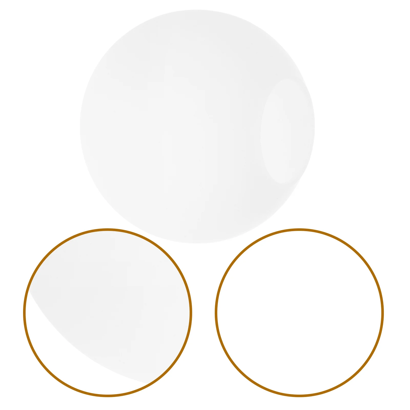 

White Frosted Glass Lamp Globe Round Lampshade Ceiling Cover Replacement Decorative Pendant Light Fixture Globe Lampshade