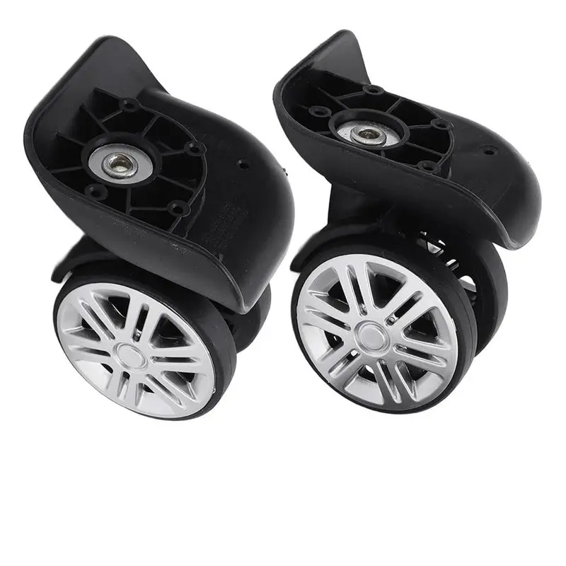 DT17 1 Pair Luggage Replacement Wheels for London Fog, Suitcase Repair Tool, PP+PET, Black, Travel Accessories