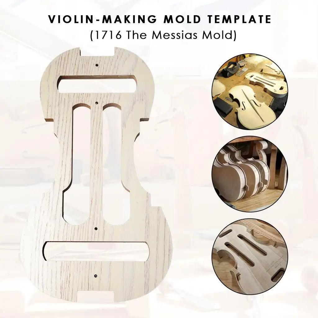 قالب صنع الكمان قالب Guarneri Cannone قالب داخلي Cremona Cannon 1743 كمان مصنوع يدويًا لصانعي الكمان بنفسك #3