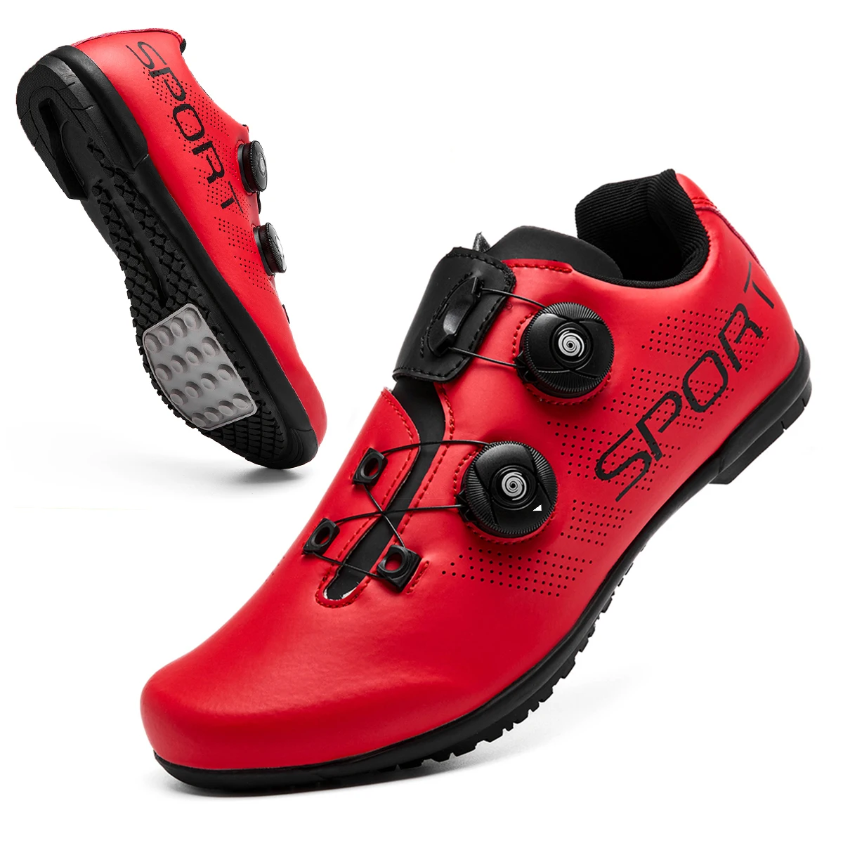 Lock-Free Radfahren Schuhe Flache Pedal Schuhe Männer Bike Cleat Sneaker MTB Fahrrad Radfahren Frauen Atmungsaktive Indoor Stiefel – Detail 4