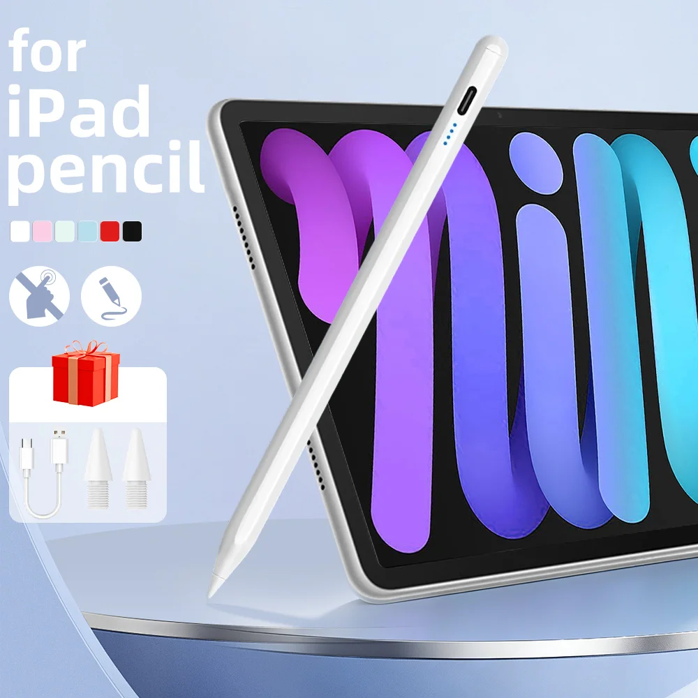 

Стилус для Apple iPad для IPad Аксессуары для карандашей 2025 A16 10-го поколения Pro Air Mini Palm Rejection Power Display Стилус
