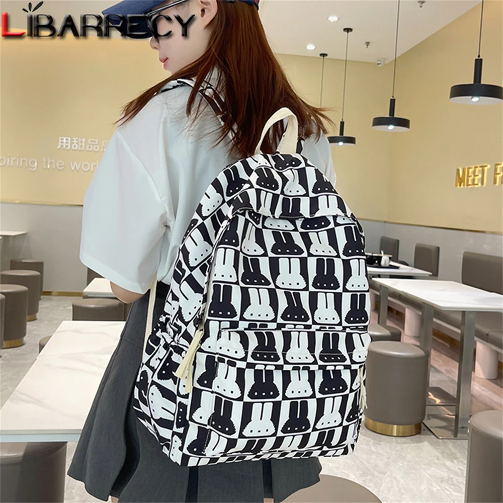 

Panelled New Women's Backpacks with Large Capacity High Quality Nylon Ladies Schoolbags Travel Bags Teenagers Laptop Backpacks