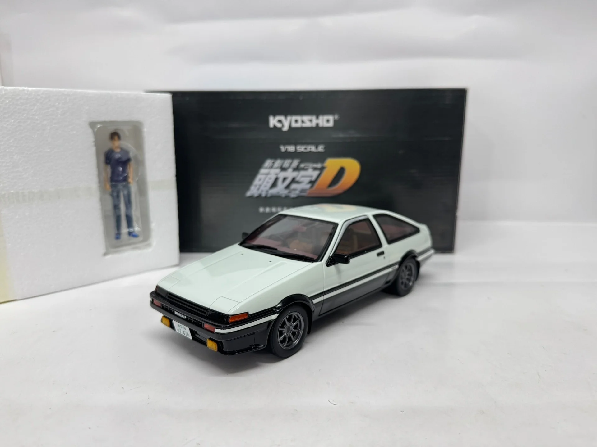 

Коллекционная модель автомобиля Kyosho 1:18 Initial D AE86, лимитированная серия, из смолы и металла, статическая, подарок