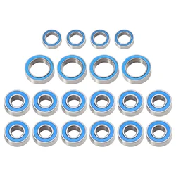 20PCS Rubber Sealed Ball Bearing Kit for Tamiya TT01 TT-01 TT01E TT01D TT02B 1/10 RC Car Upgrades Parts Accessories