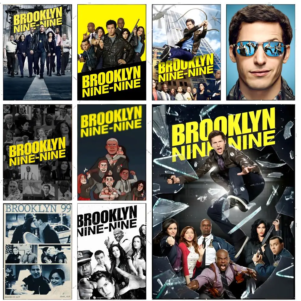 Póster de Police Comedy B-Brooklyn Nine Nine, decoración artística premium y regalo para el hogar, adornos para el salón del hogar