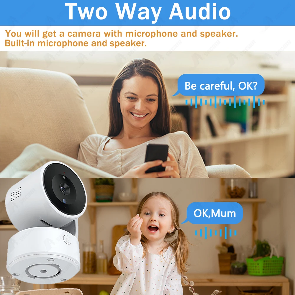 Tuya 5MP PTZ WiFi IP Camera One-touch Call Indoor Baby Monitor Wireless Security Protection Camera Supports Bluetooth connection