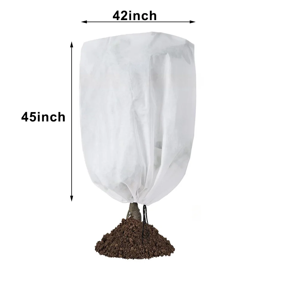Garden Frost Cover Frost Blanket Weather Resistant Non-woven Fabric Lightweight Design Easy To Drape Versatile Sizes