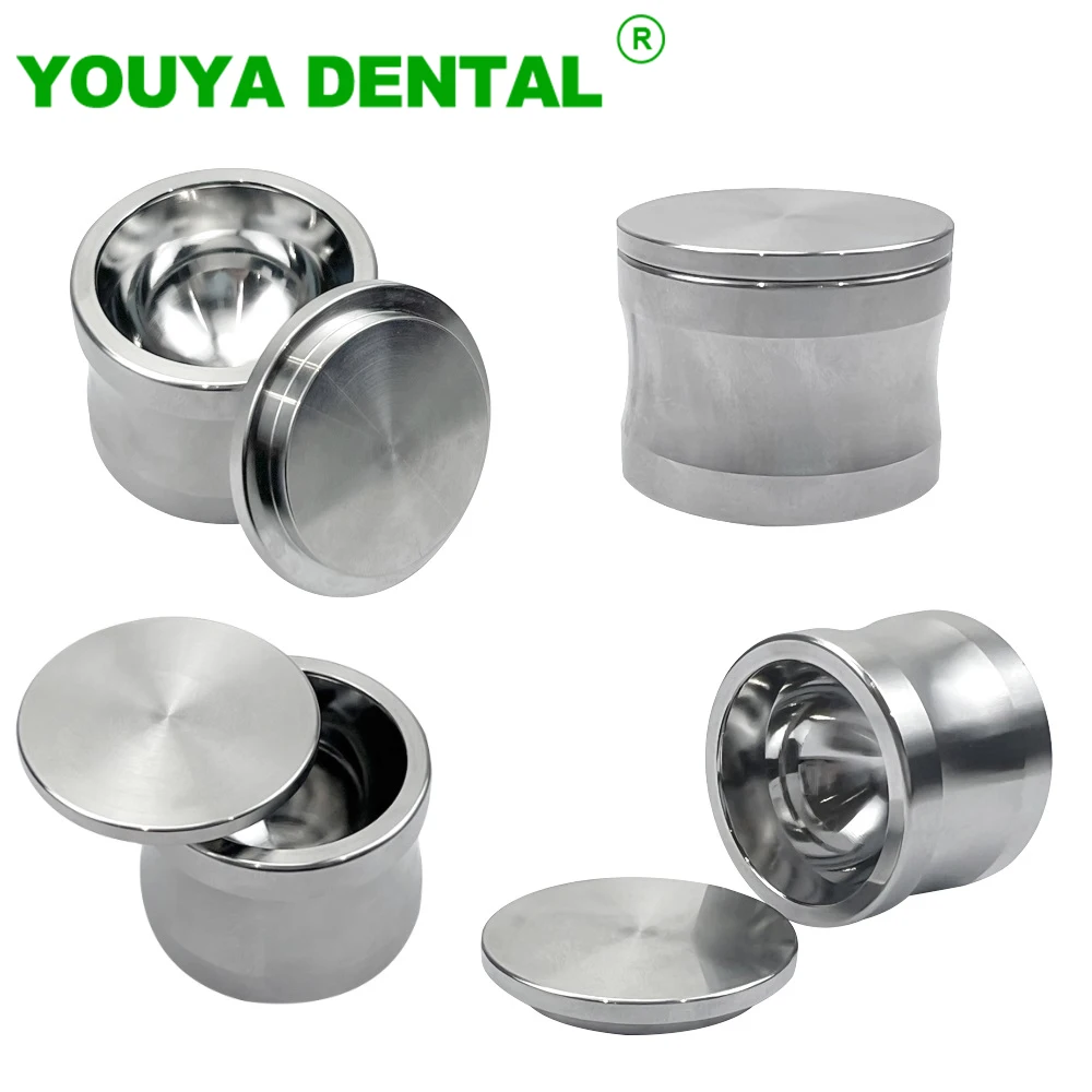 

Stainless Steel Dental Meal Mixing Bowl With Lid Bone Powder Cup Dentistry Implant Instrument Mixing Bowl Dentistry Supplies