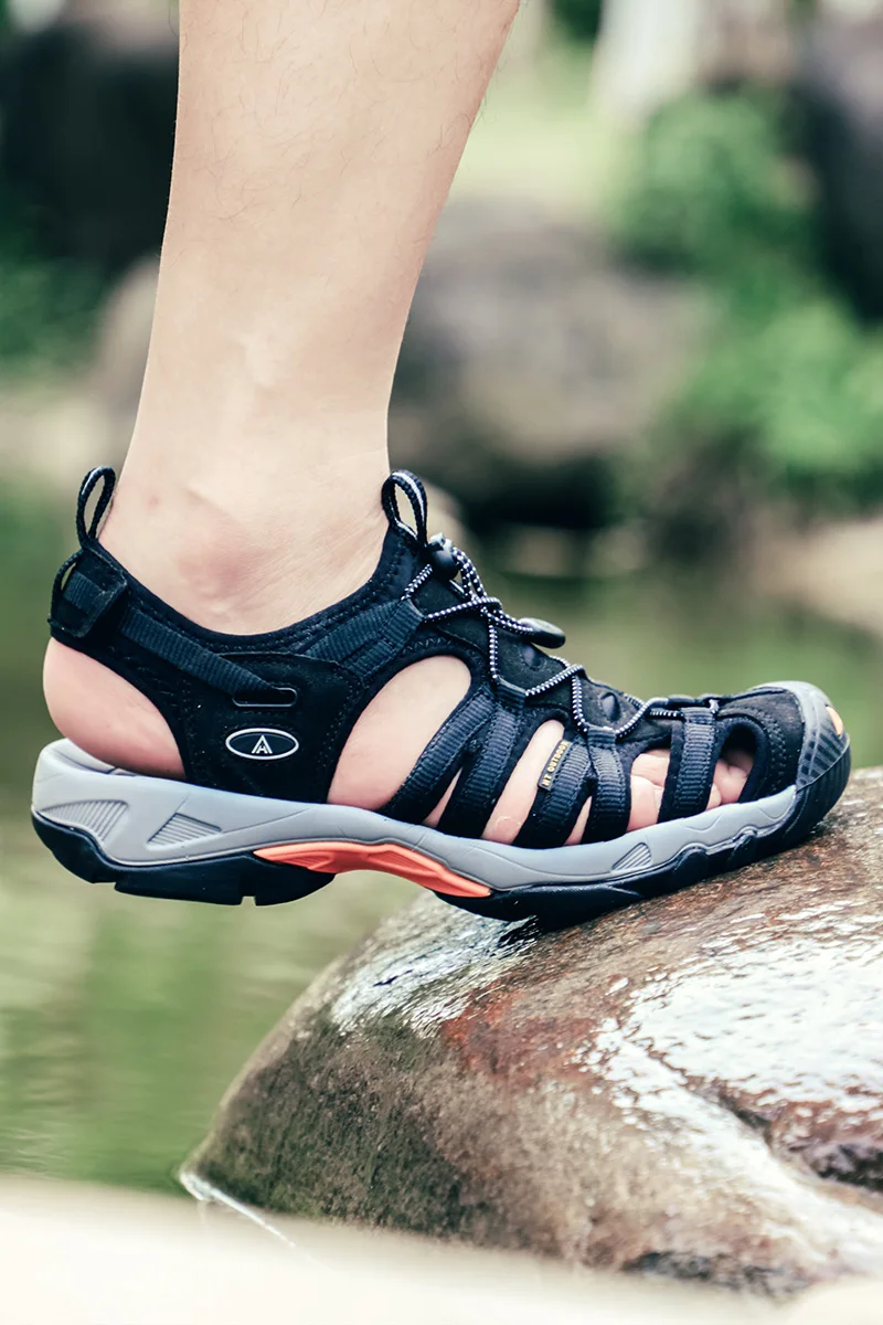 HUMTTO Men Outdoor Upstream Shoes Breathable Summer Aqua Shoes Water shoes Mesh Sandals Wading Quick Drying Beach Women Sneaker