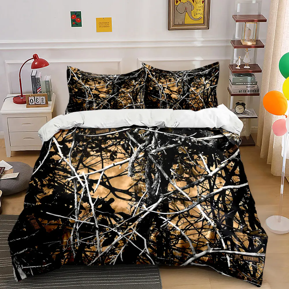Abstract tangled branches composition Printed Duvet Cover Set 1 Duvet Cover+2 Pillowcase Multi Size Bedroom Bedding Decoration