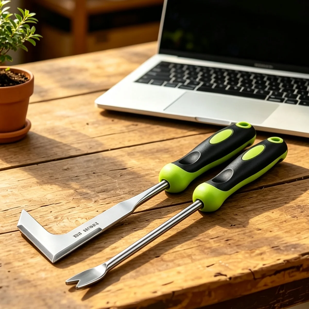 Gardening Tools Target - Two-Piece Set Stainless Steel Weeding Tools