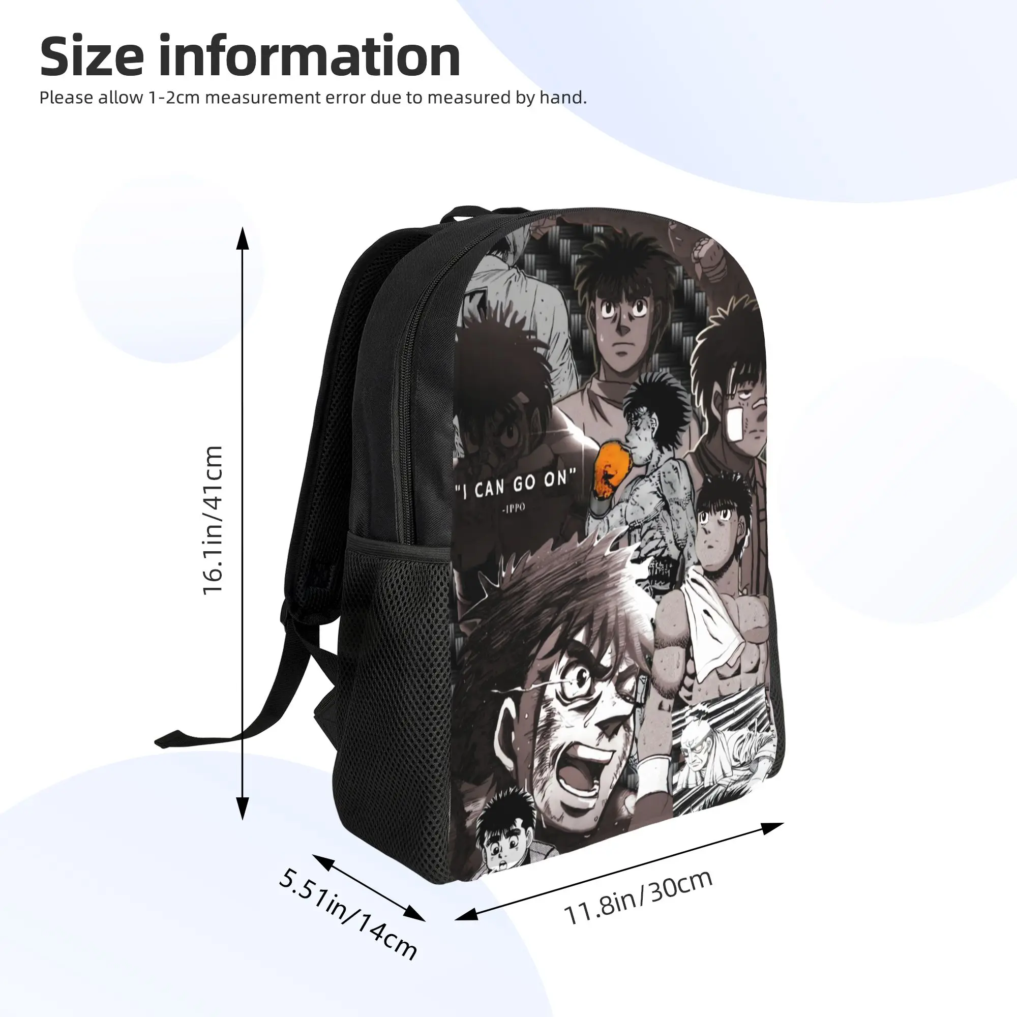 Hajime No Ippo Kamogawa Boxing Gym Backpack  Sport Backpacks Female Kawaii High School Bags High Quality Breathable Rucksack