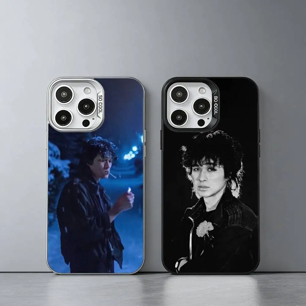 

Russia Rock Band Viktor Tsoi Kino Phone Case For iPhone 17,16,15,14,13,12,11 Plus,Pro Max,XS,Colored silver phone case