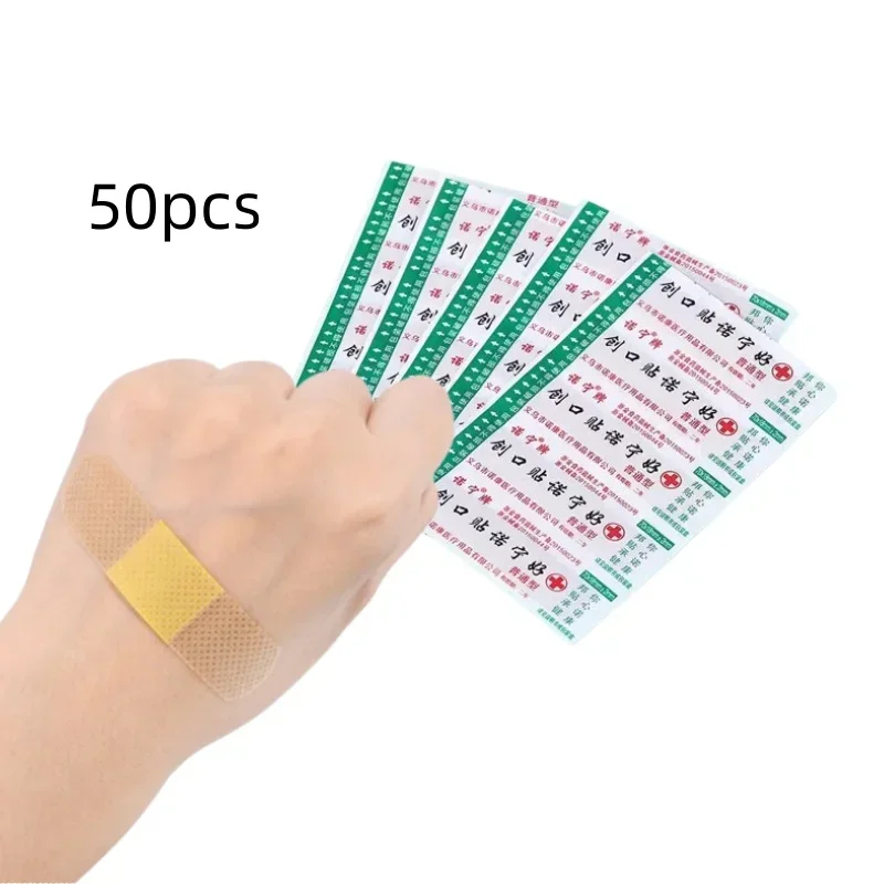 50pcs/set  Baby Care Supplies Waterproof Band Aid Adhesive Wound Closure Band Aid Emergency Kit Adhesive Bandages