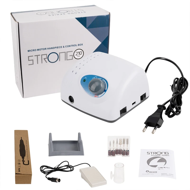Nail Enhancement Instrument: Quick Armor Removal, Low Noise, Ideal for Manicure, Polishing & Exfoliation,  Multiple drill bits