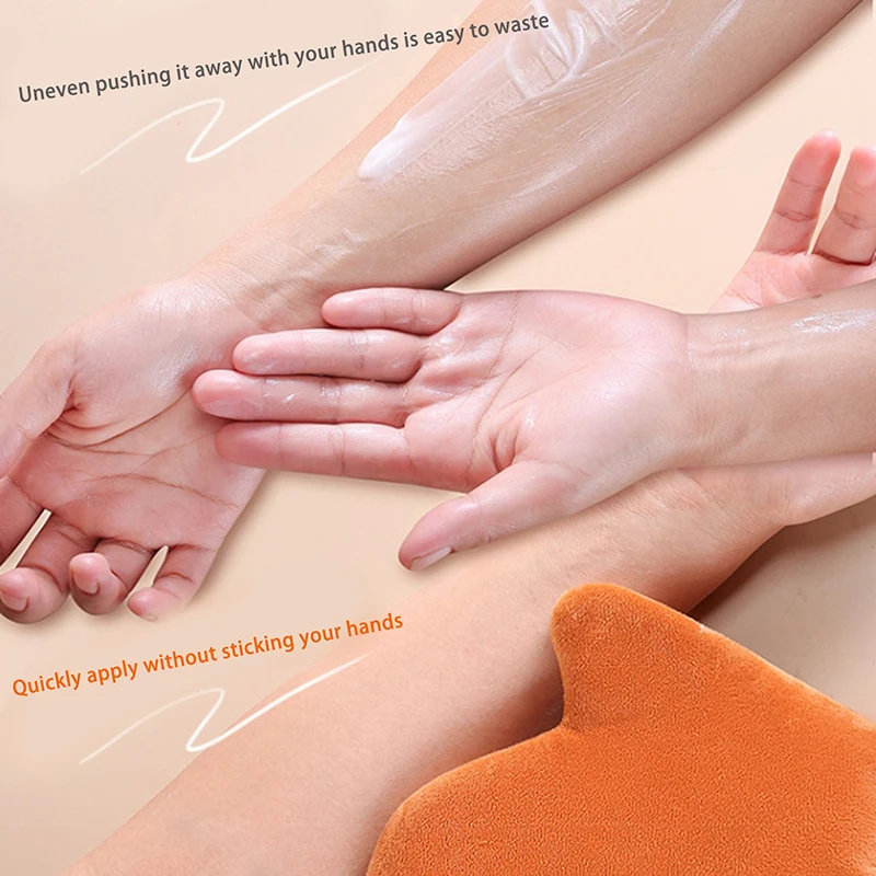 ZZ Guanto autobloccante riutilizzabile per il corpo Crema Lozione Mousse Guanto per la pulizia su entrambi i lati Previene le mani appiccicose Applicatore Autoabbronzante