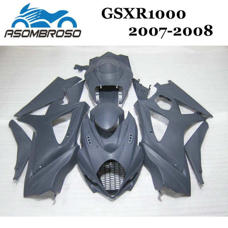 Free customize plastic fairing kit for Suzuki GSXR1000 07 08 grey fairings set GSXR1000 2007 2008 IU30