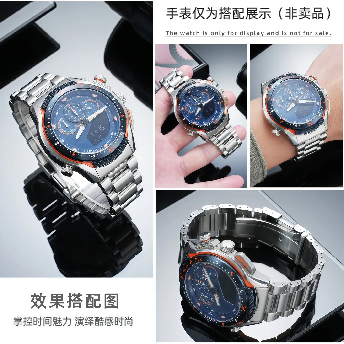 Suitable for Citizen Photokinetic Energy JW0148 JW0138 JW0139 Series Solid Arc Interface Steel Belt 22mm
