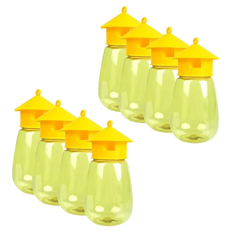 

8 Pack Fly Reusable Traps, Fruit Fly Traps Fly Catcher Outdoor