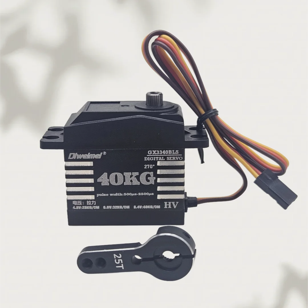 40kg Servo hollow cup servo high torque metal gear suitable for robotic arms and 1:10 and 1:12 remote control car models DL