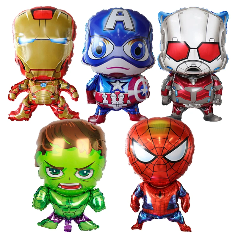 Avengers Spiderman Hulk Iron Man Birthday Decorations Tableware Plates Cups Balloons MARVEL SuperHero Baby Shower Party Supplies