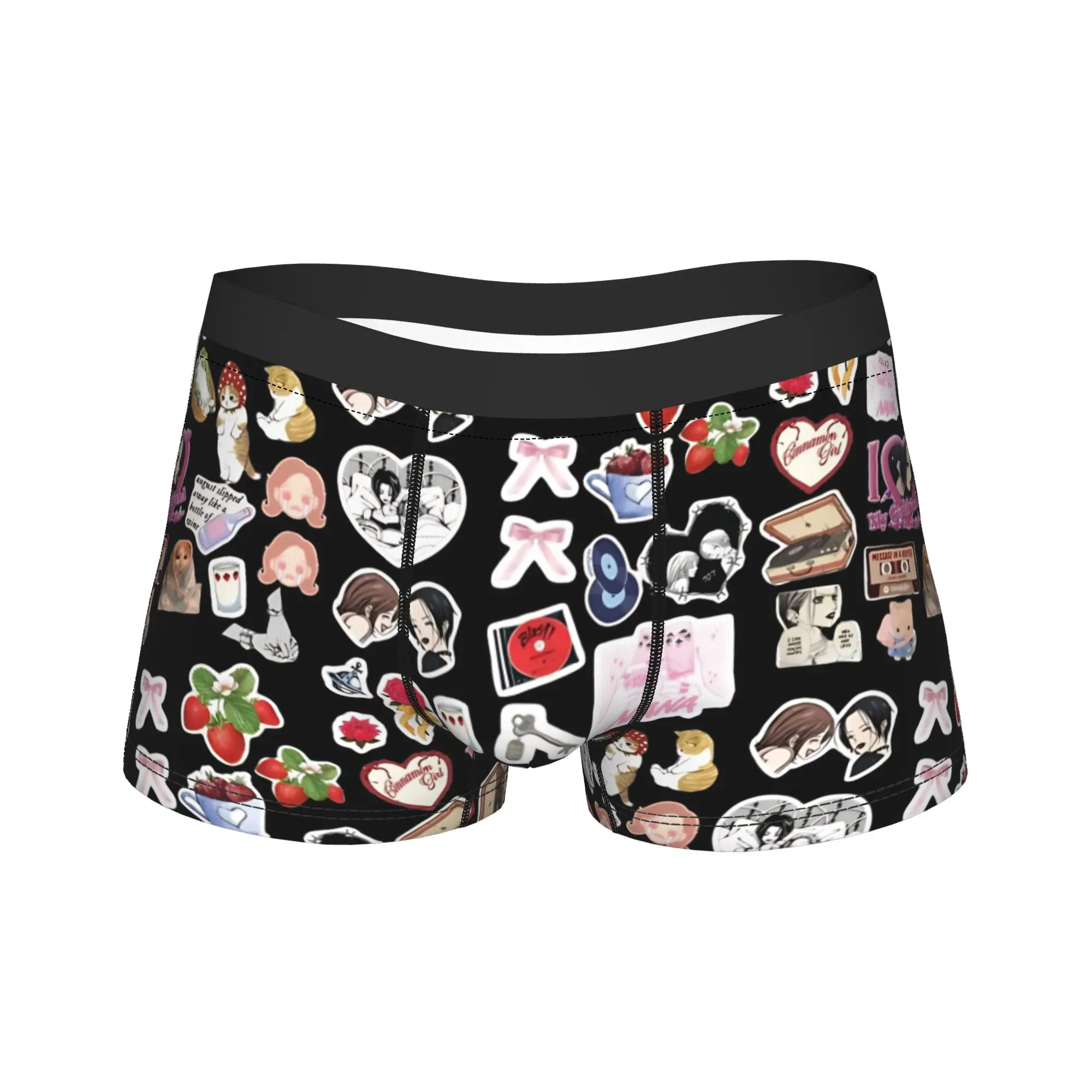 

Модные шорты-боксеры Nana Hachi, трусы, мужское нижнее белье, дышащие трусы в стиле аниме для мужчин, большие размеры