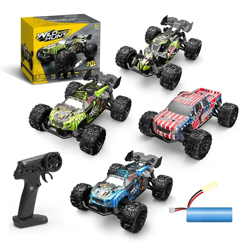 1:20 Off Road RC Car 4WD All Terrain RC Monster Truck, 2.4G High Speed with LED Light, Top Birthday Christmas Gift Toy for Boys view 4