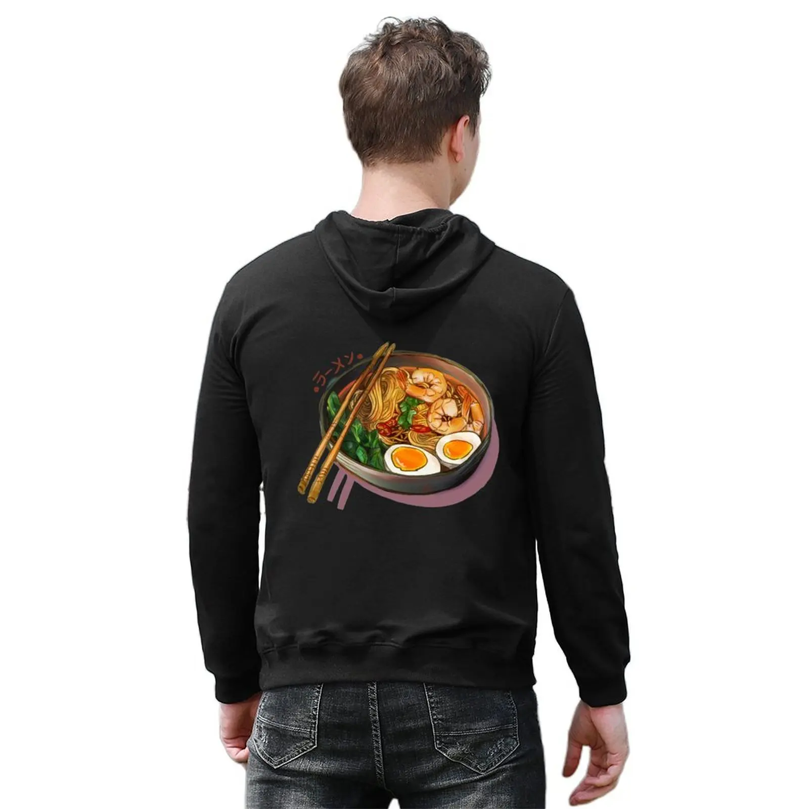 اليابانية رامين المعكرونة السلطانية هوديي الرجال مصمم الملابس الجرافيك تي شيرت الرجال الخريف منتجات جديدة الملابس الشتوية هوديي حجم كبير #6