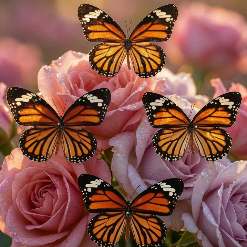 6-100 pcs natural Real Butterflies Specimen (Danaus genutia）Artwork Material Home Decoration DIY