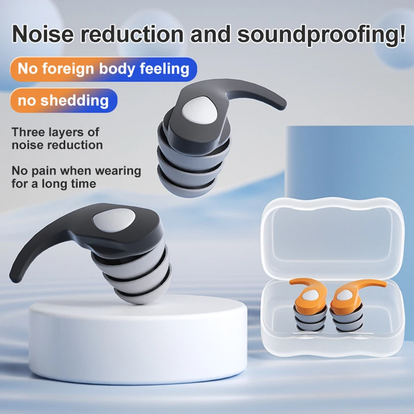 1Pair Ear Plugs For Sleeping Tapones Para Dormir Noise Reduction Swimming Ear Plug Waterproof Bouchon Oreille Sleeping Earplugs