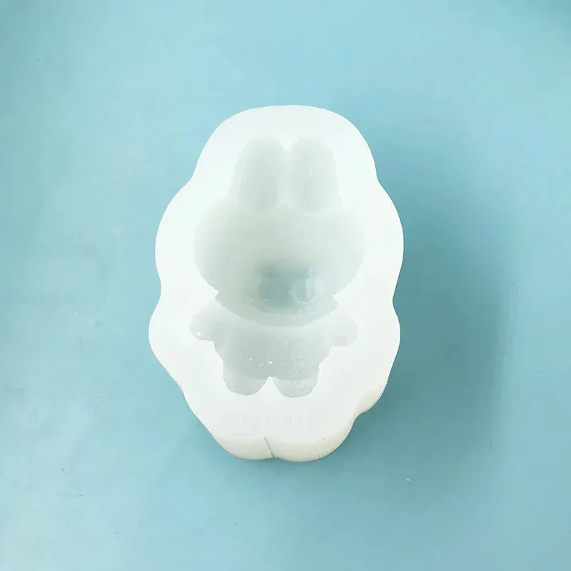 لطيف ثلاثية الأبعاد Labubu سيليكون Sugarcraft قالب الروائح الجص الصابون قالب شمع لتقوم بها بنفسك قالب الصابون لتقوم بها بنفسك Labubu دمية اليدوية الديكور