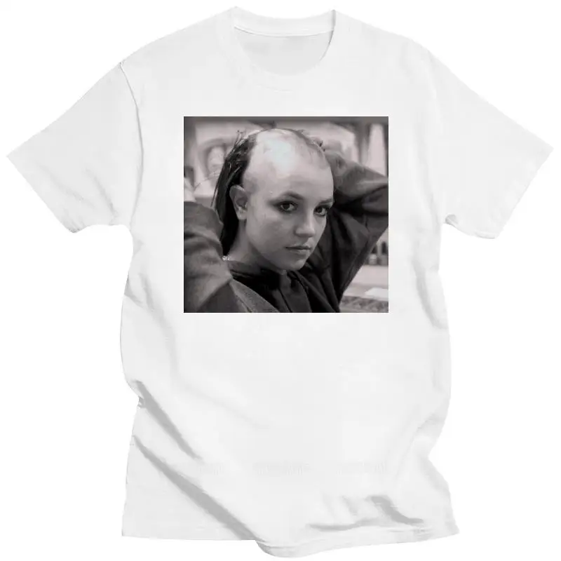 Mens brand fashion t-shirt Summer T shirts For Men Bald britney spears unisex short sleeve cotton male casual tee-shirt top