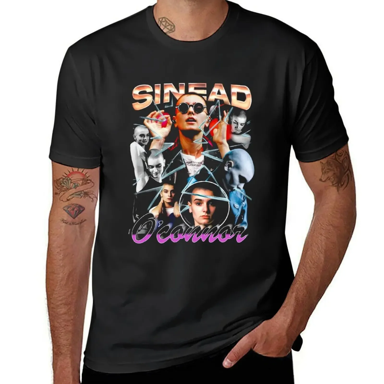 Sinead O'connor Signature Vintage Singer Music T-Shirt man t shirt vintage clothes T-shirt men