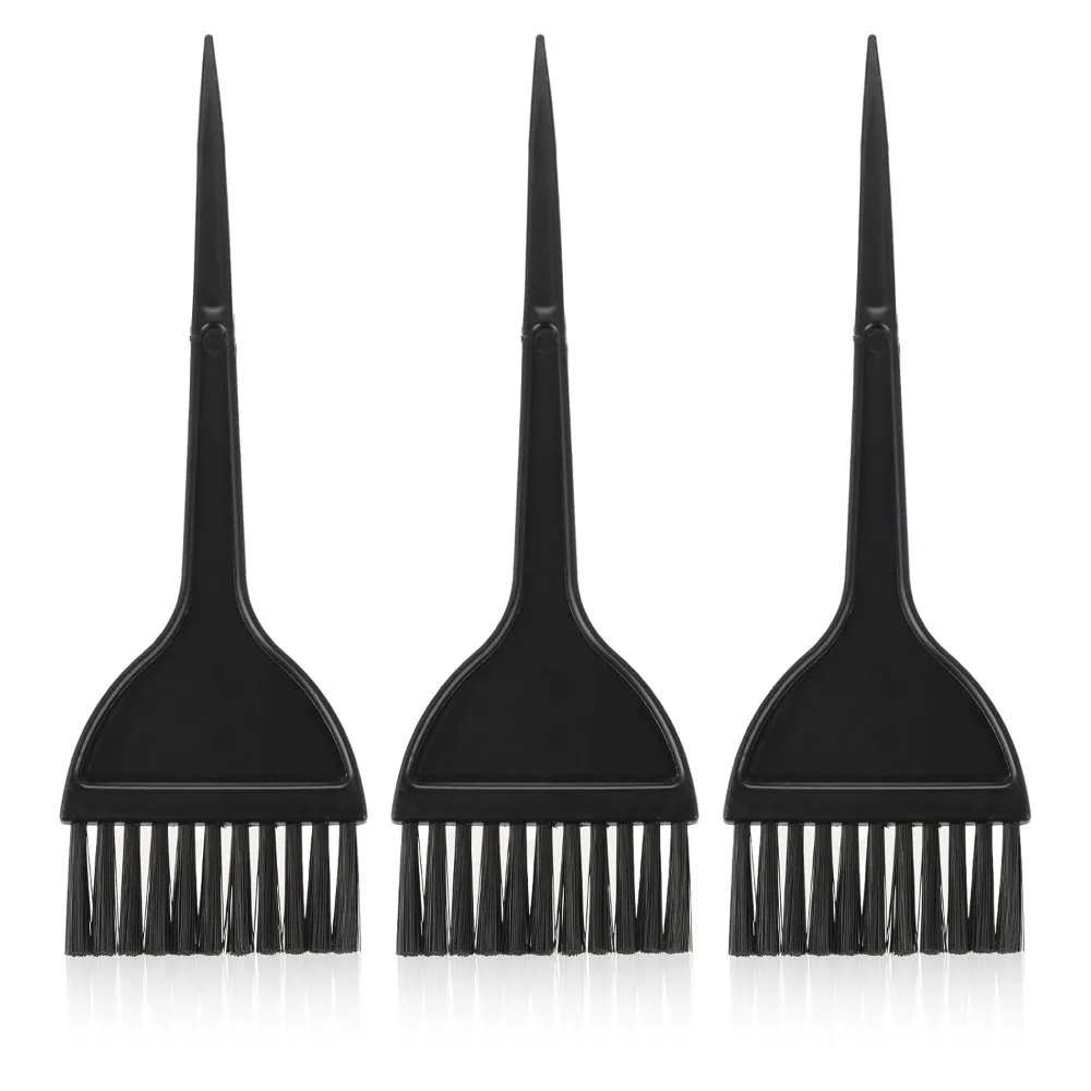 Professional Hair Dye Brush Kit Salon Quality 3 Piece Hair Coloring Applicator Set for DIY Home Hair Tinting and Highlighting