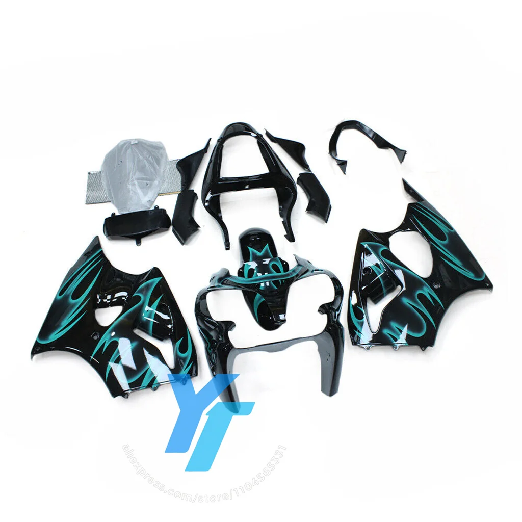 

Подходит для 2000-2002 Kawasaki ZX6R, полный комплект обтекателя, АБС-пластик, комплект крышек кузова, литой под давлением, идеально подходит