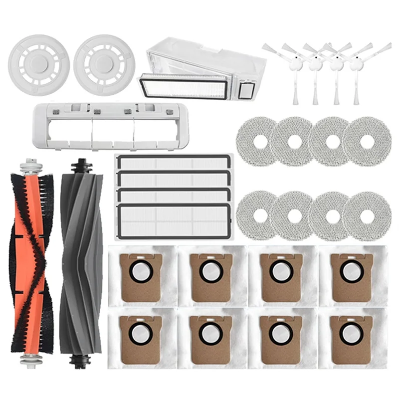 A94E-Voor Dreame L10S Ultra/L10S Pro Robot Stofzuiger Onderdeel Stofzak Belangrijkste Zijborstel Hepa Filter Mop pad Vervanging Par