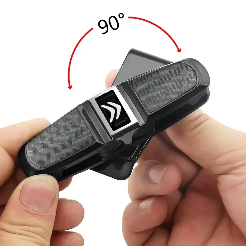 Car Auto Sun Visor Glasses Box Universal Sunglasses Clip Card Ticket for Citroen C1 C2 C3 C4 C5 C6 C8 C4L DS3 DS4 DS5 DS5LS DS6