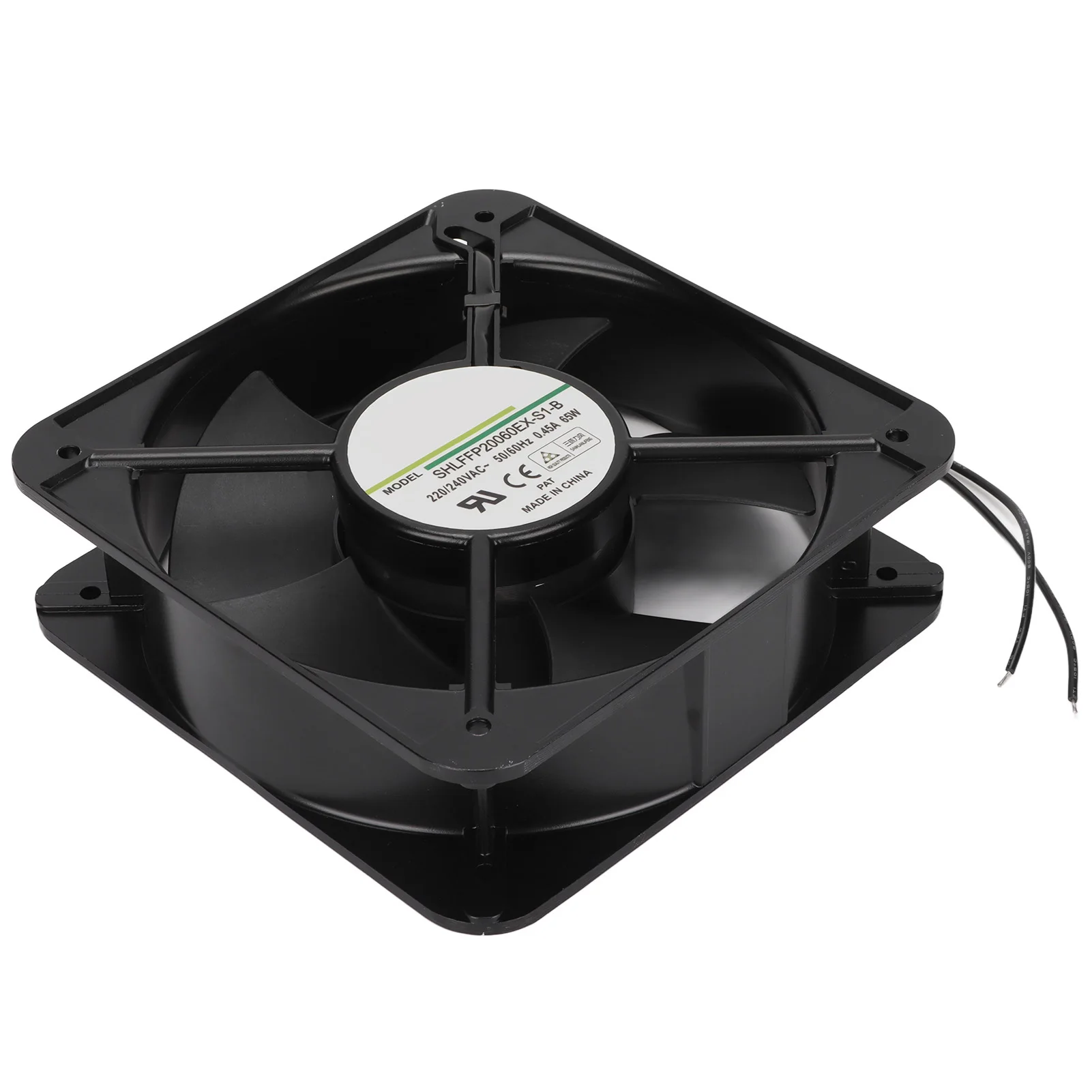 พัดลมระบายความร้อน 200 มม.Ball Bearing พัดลมระบายความร้อนอุตสาหกรรมสําหรับแชสซีระบายอากาศเครื่องจักรแหล่งจ่ายไฟ 220/240V 200 มม.พัดลม