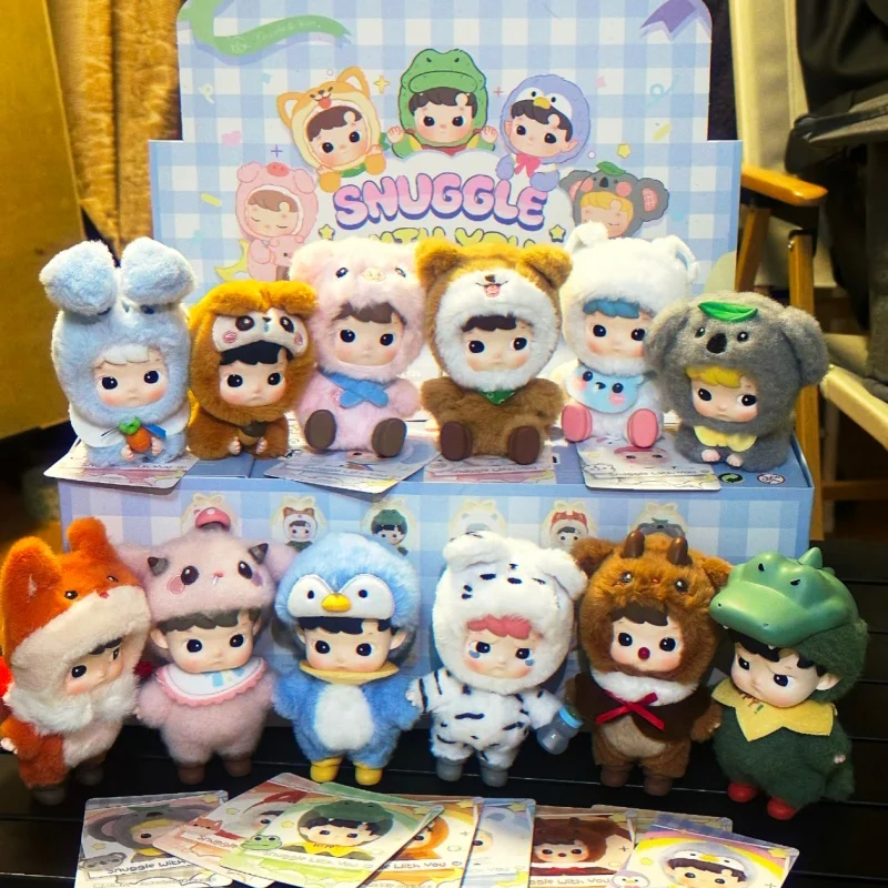 

New POPMART Blind Box Haipupu Snuggle With You Series Vinyl Plush Toy Trendy Toy Cute Bag Pendant Kawaii Gift For Girl