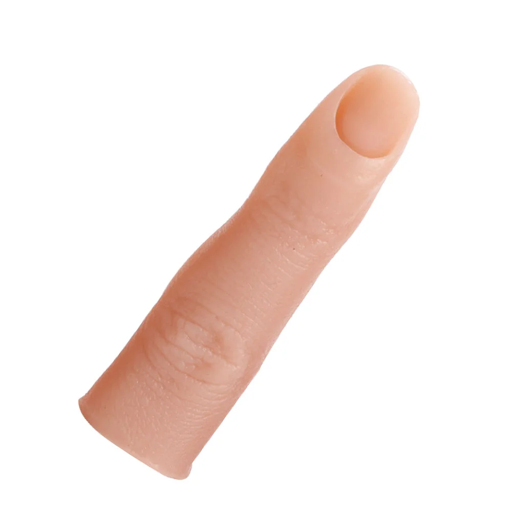 Silicone completo prática mãos prego beleza prop dedo artificial falso sílica gel modelos de simulação