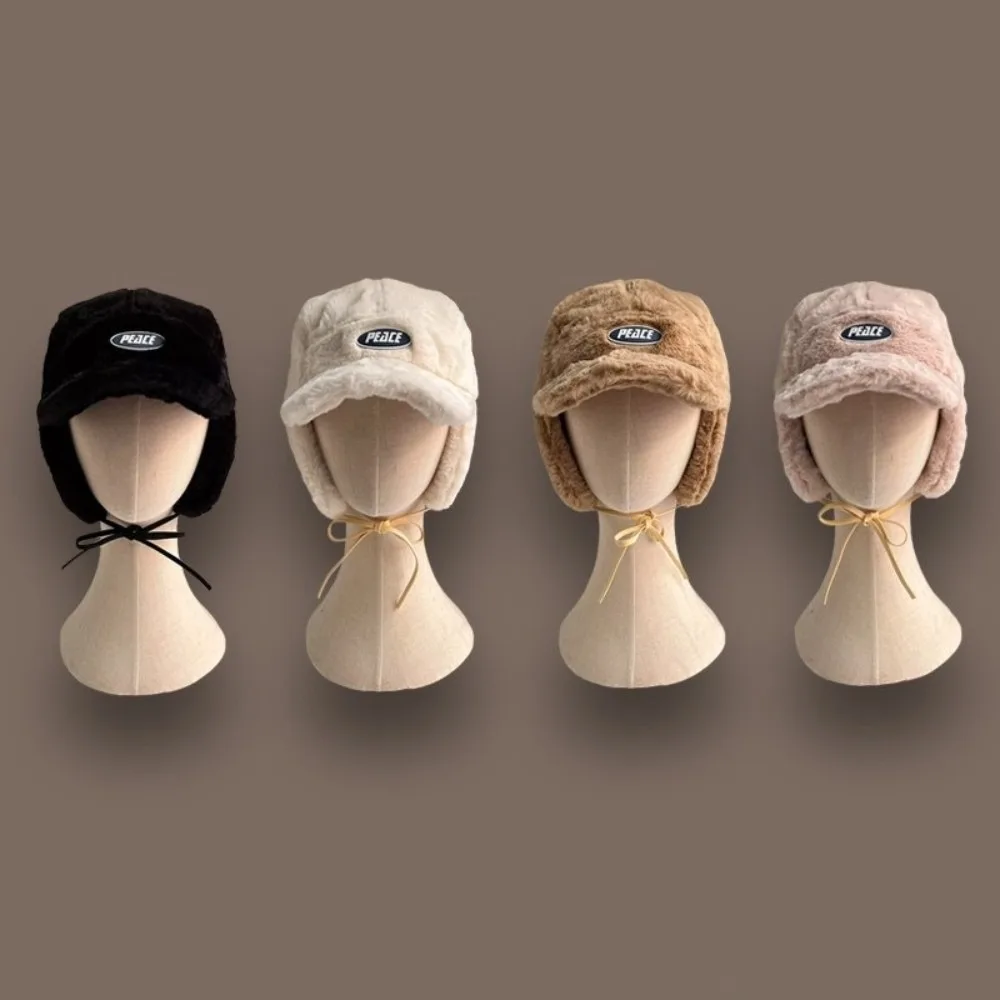 

Cozy Versatile Ear Protection Hat Korean Style Warm Flight Cap Coldproof Windproof Lei Feng Cap Winter Season for Women