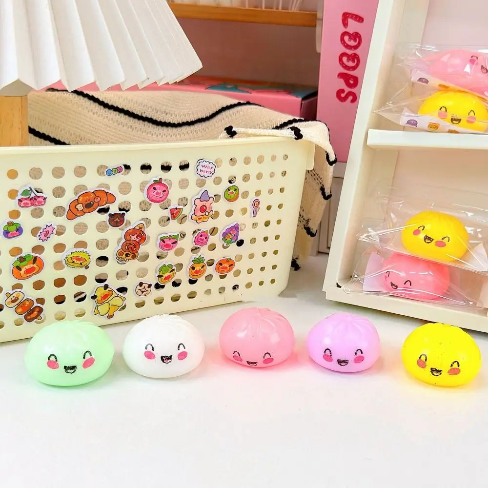 Simulation Dumpling Squishy Toys Cute Soft Baozi Modeling Squishy Dumpling Pinch Colorful Sensory Fidget Ball Student Prize