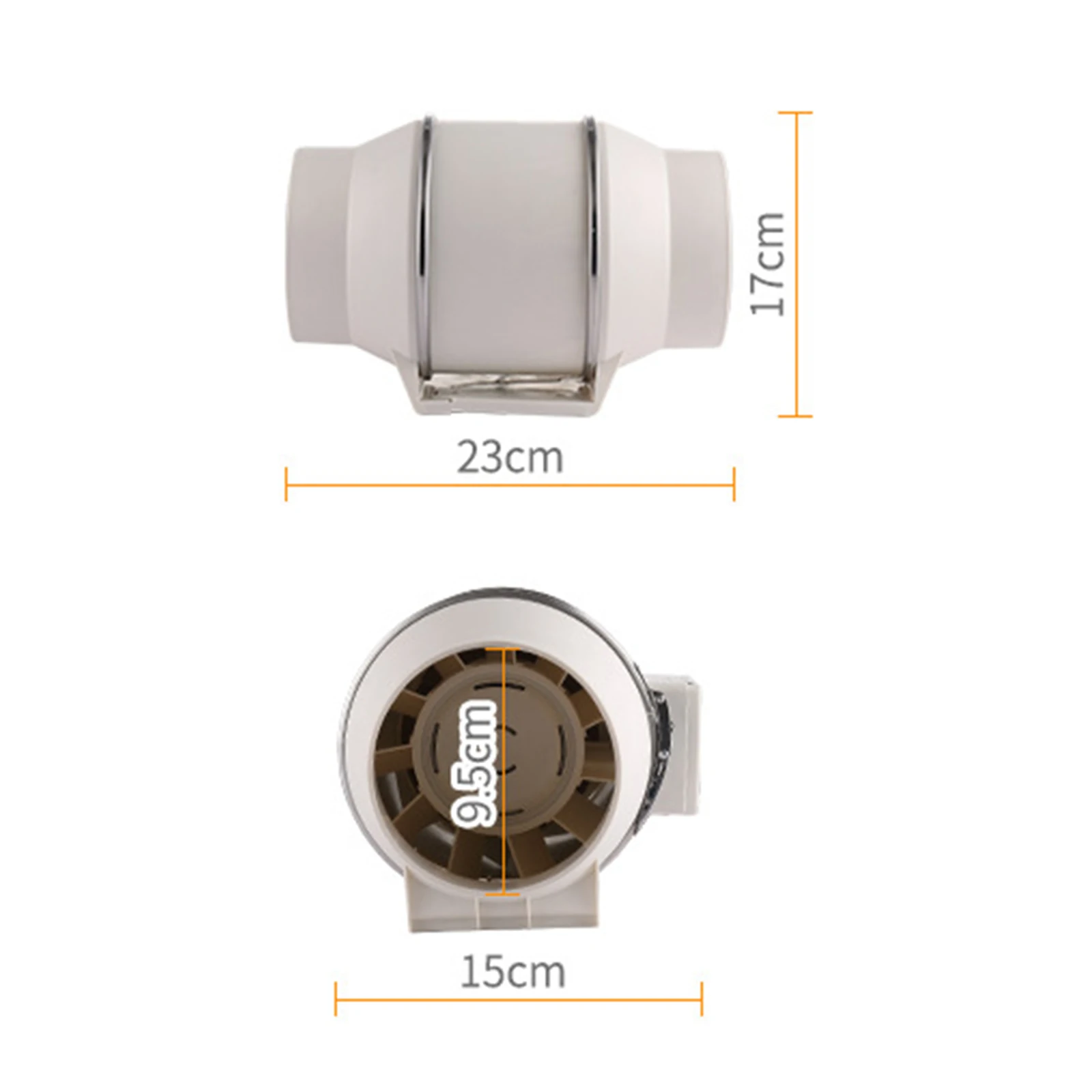 Ø100 150 mm 200 mm kanaalventilator, ventilatie-afzuigventilatoren, badkamerafzuigventilatorventilatie voor keukenkanaal, ventilatieopeningen, badkamer