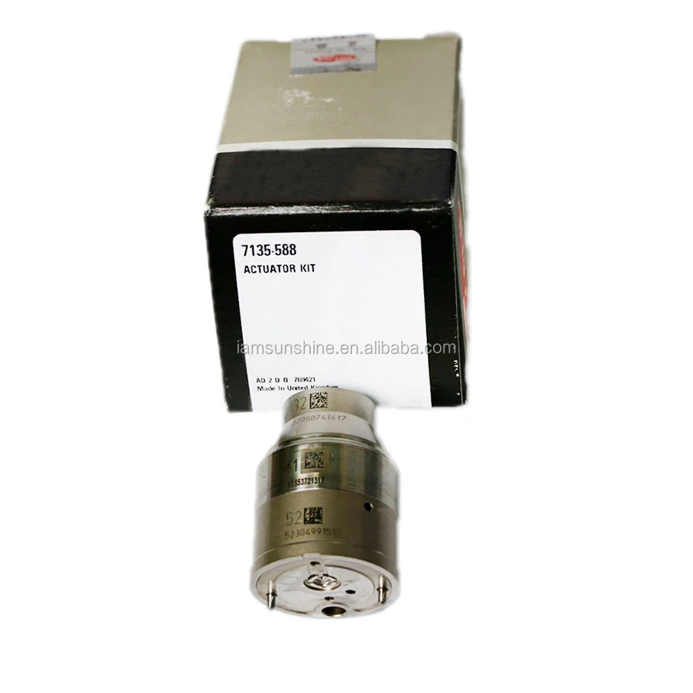 Peças genuínas do injetor common rail 7135-588 válvula solenóide do injetor de combustível 7135-588 kit de atuador 7135588 para 21582094 21340611