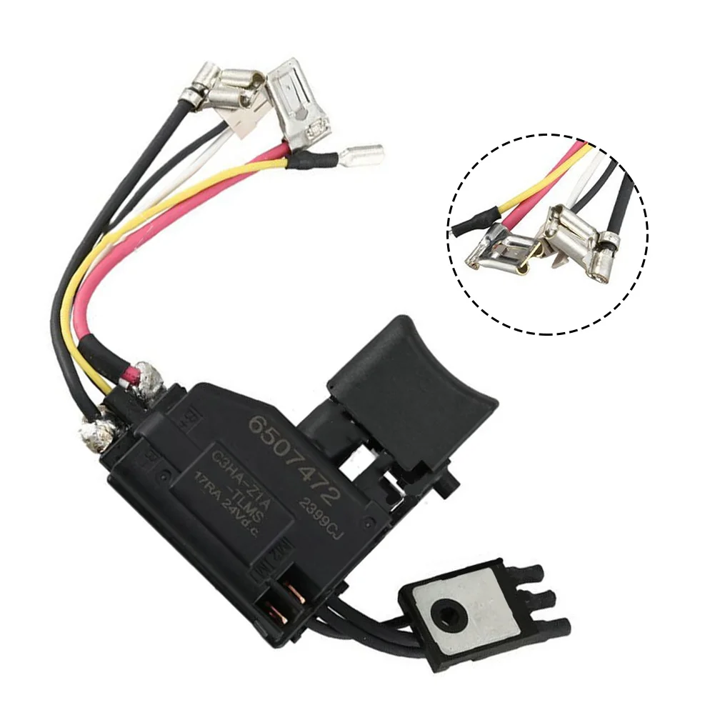 

Electric Drill Switch 650747-2 650731-7 650637-9 Speed Control Push Button Trigger Switch For BDF456 BDF44 6DF453D Drill Parts