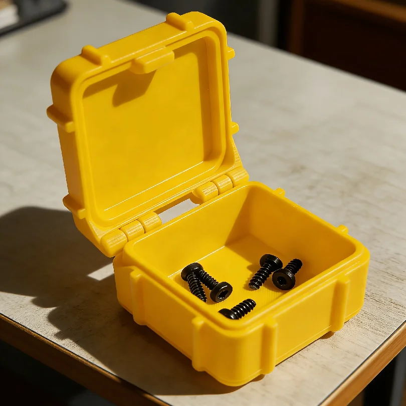 1pc Small Hardware Storage Box, Stackable Design Sealed Bayonet Box Specifically for Screws, Nuts, and Electronic Components